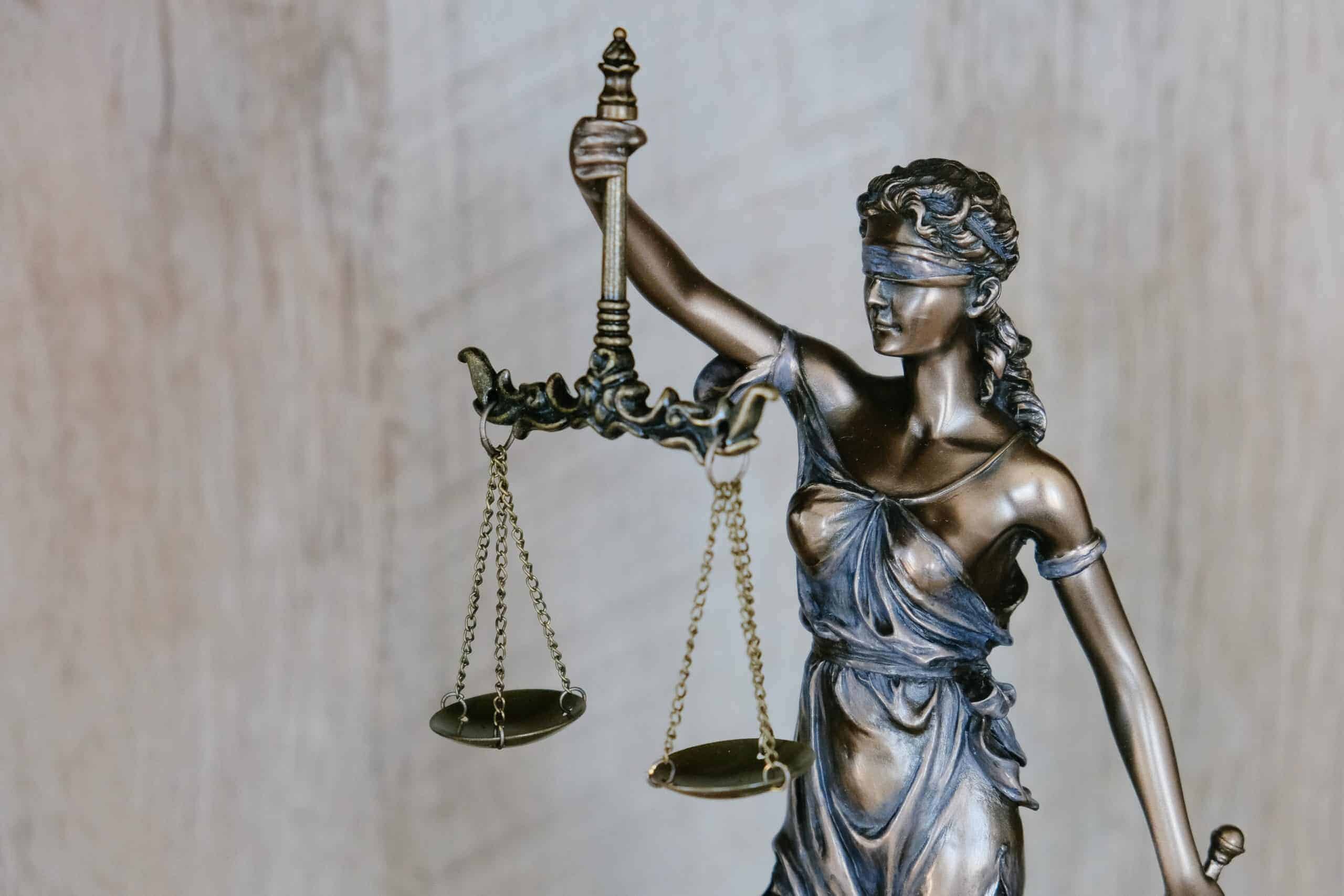 Lady Justice holding scales